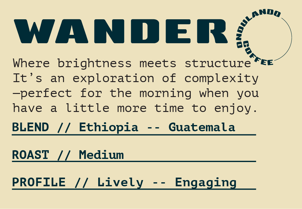 WANDER //Exploration Roast // 10 OZ BAG